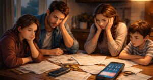 Classe moyenne en France confrontée aux fins de mois difficiles et à la pression financière