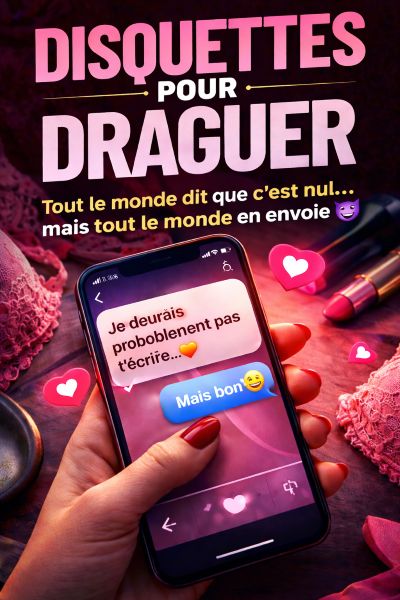 Disquette drague hot envoyée par message sur smartphone